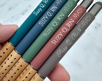 Personalized Nurse Pen Set: Metal Ballpoint Pen Gift for Medical Professionals