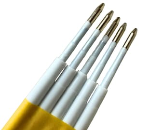 Ballpoint Pen Ink Refills: Black & Blue, Set of 5 or 10