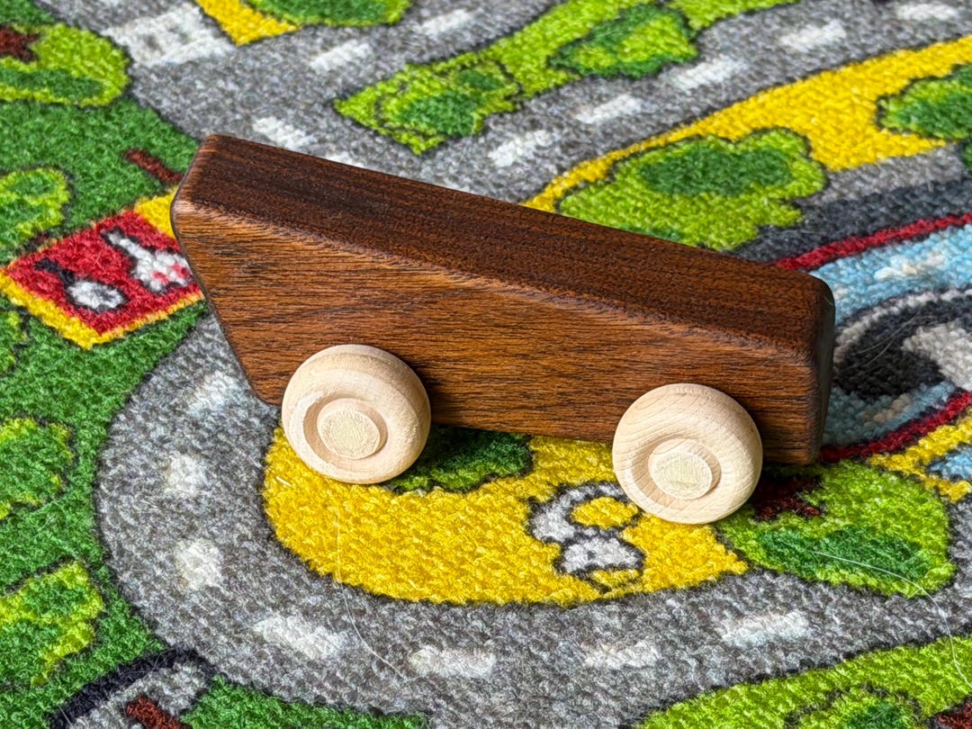 Timber Toy Car High Rider Handmade Hardwood Toy Car – Natural Montessori Racer - Etsy