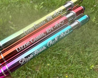 Nurse Pen Set! | Set of 3 or 6 | Personalized Pen Gift for Nurses | Custom Pens for Doctors Medical Professionals | Graduation Gift