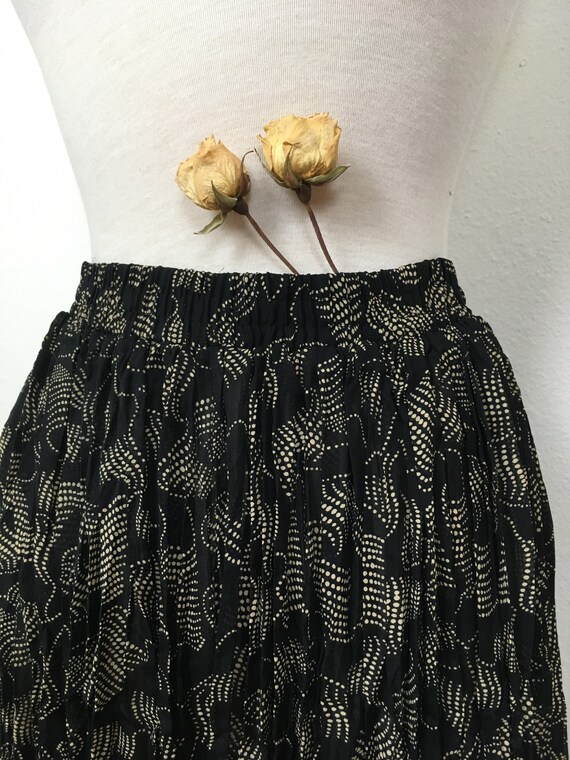 vintage midi skirt / 90s skirt / abstract print s… - image 2