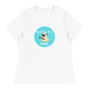 Pug working out Women&#39;s Relaxed T-Shirt