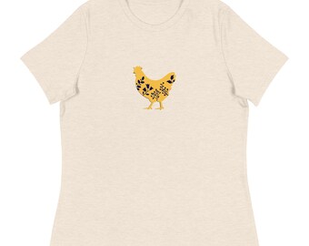 Landhuhn Frauen Baggy T-Shirt