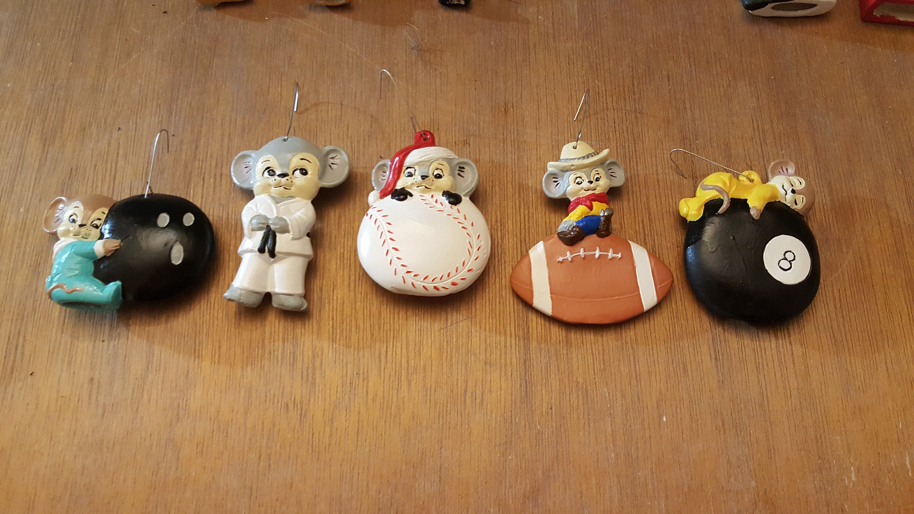 Ceramic Bisque Alberta Sport 1 Mice Christmas Tree Ornaments Etsy