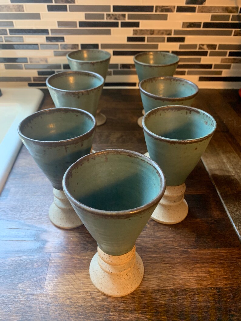 Handmade Pottery Goblets Etsy