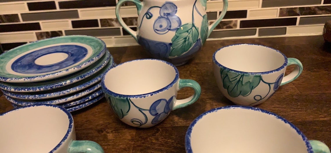 Lovely Portuguese Tea Set Etsy