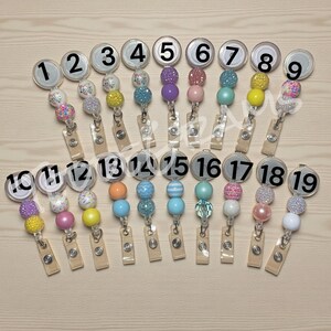 Easter Bunny Glitter Badge Reel, Nurse ID Badge afbeelding 2