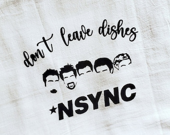 Download Nsync Dish Towel Etsy