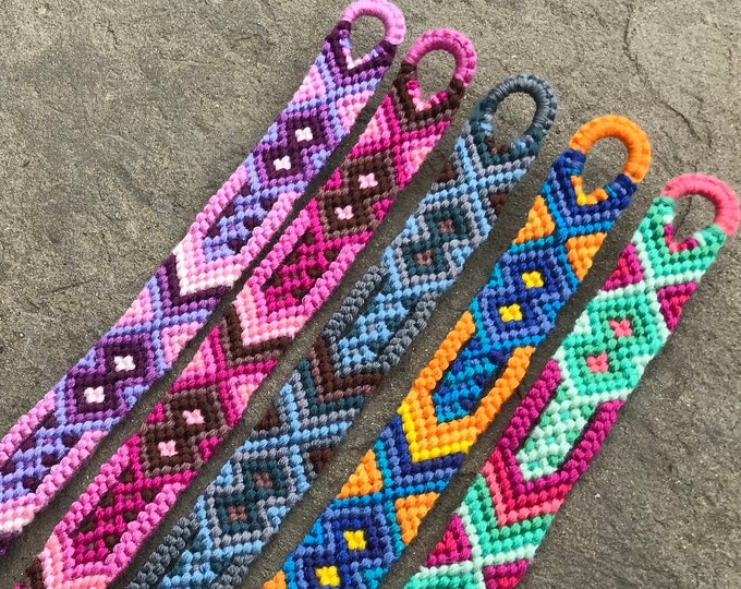 Handwoven Friendship Bracelet Thin Aztec - Etsy