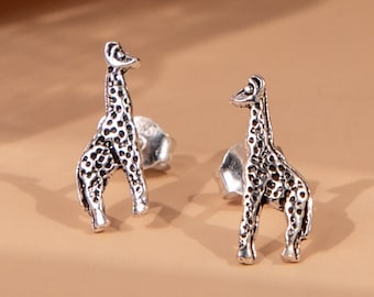 Giraffa grande soprammobile argento 925 smalto
