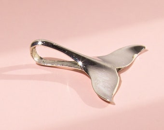 Whale Tail - Sterling Silver 925 Pendant (PD26)