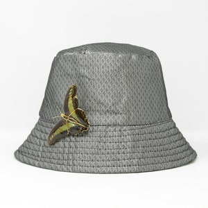 FREE SIZE (MED) Reversible Silk Bucket-Hat Hand Loomed Premium Mulberry-Silk | Handmade in Thailand Piece Unique