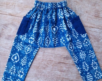 Child's Hippy Pants | Unisex Free-size Age 1-3 years| Ultra soft 100% cotton | McHammer BAGGY style