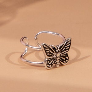 Butterfly Ear Cuff .925 Sterling Silver (C291) 1 Pcs