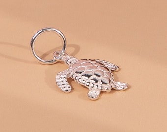 Sea Turtle - Sterling Silver 925 Pendant (PD132)