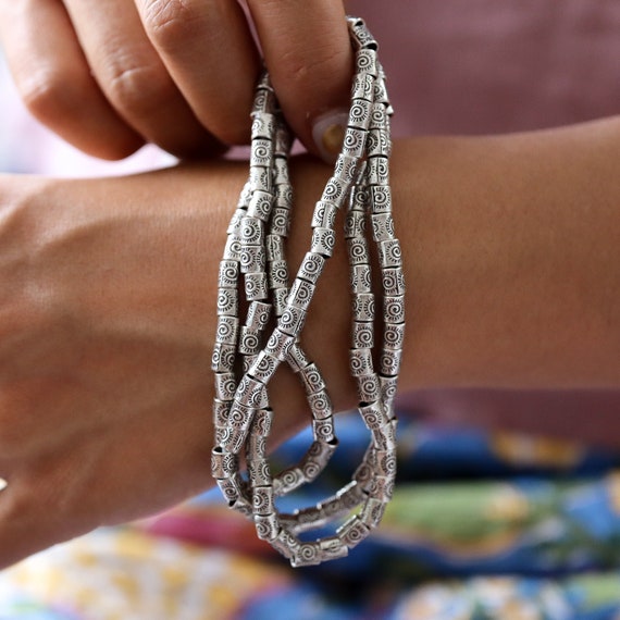 950 Karen Hill Tribe Silver Bead Necklace - Tribal Karen