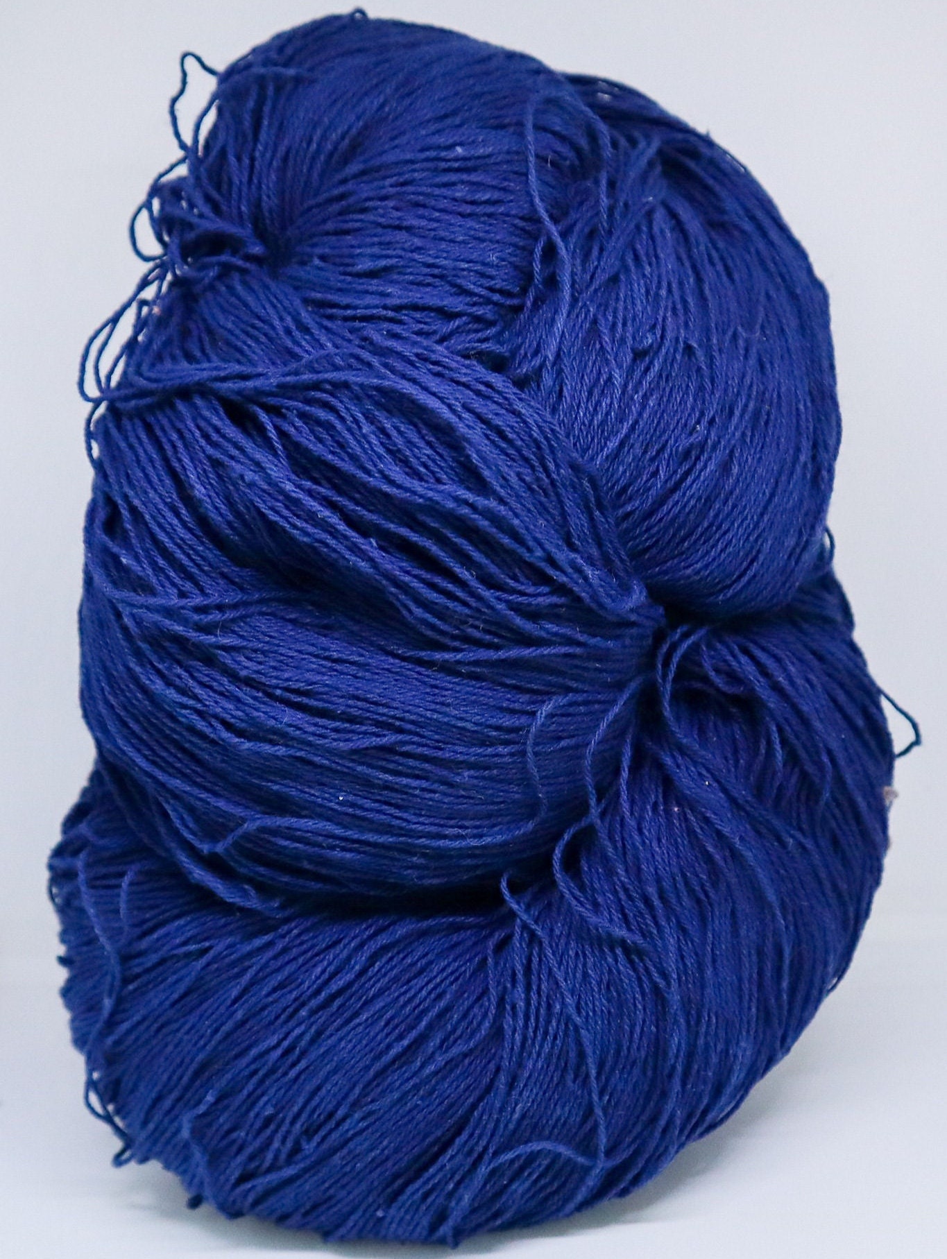 Indigo Bundle of Yarn 220g. Natural Plant Dyed Cotton CHOICE OF