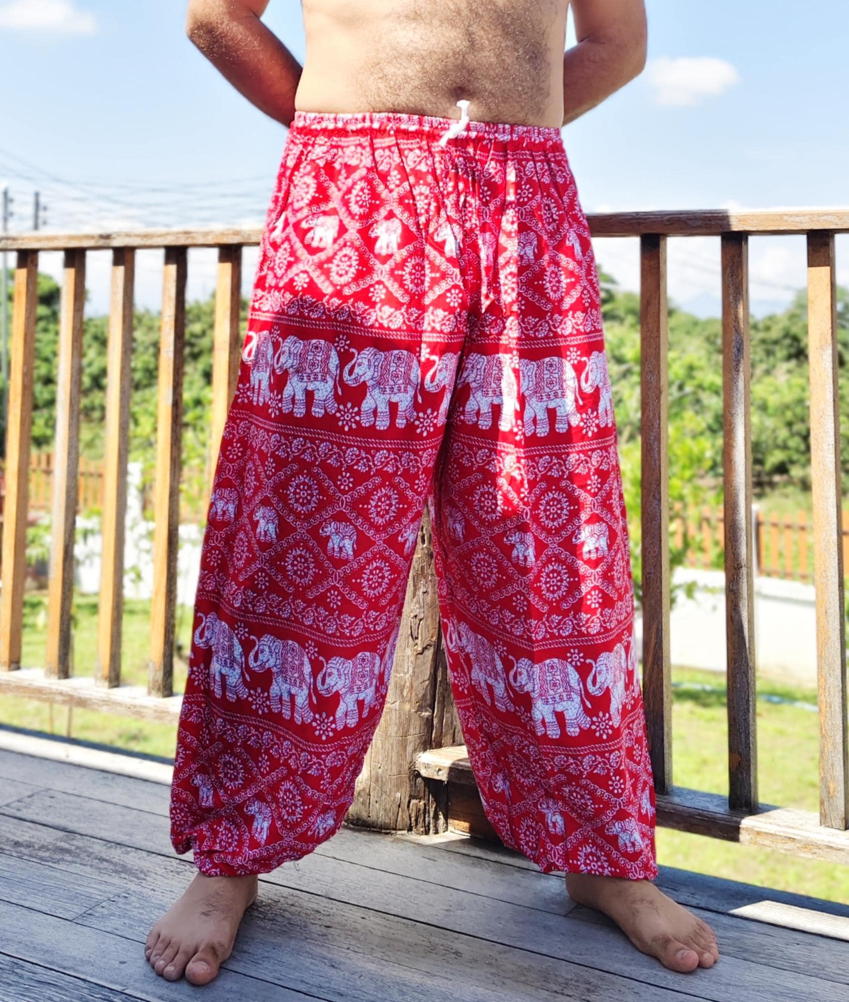 PLUS SIZE XXL Thai Elephant Pants: Hippie Harem Yoga Trousers