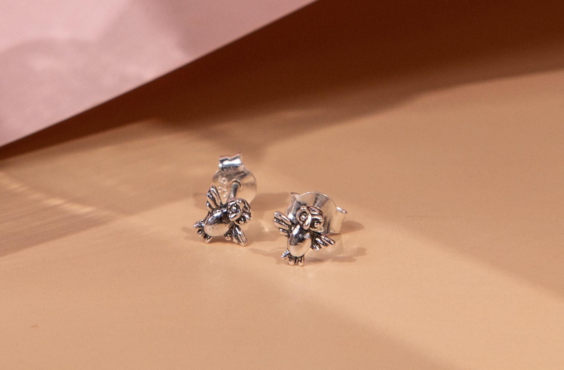 owl様 イヤリング Owl 925 Sterling Silver Stud Earrings (P743) - Etsy