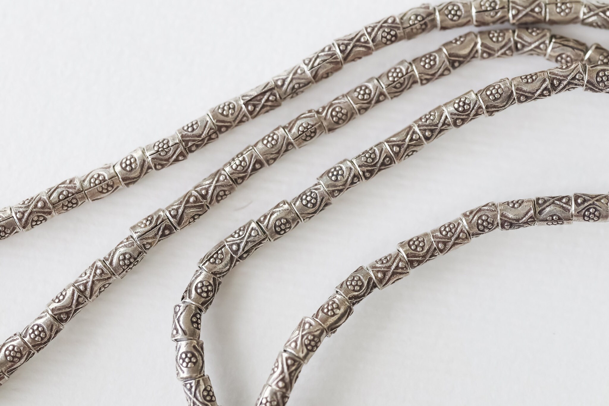 950 Karen Hill Tribe Silver Bead Necklace - Tribal Karen