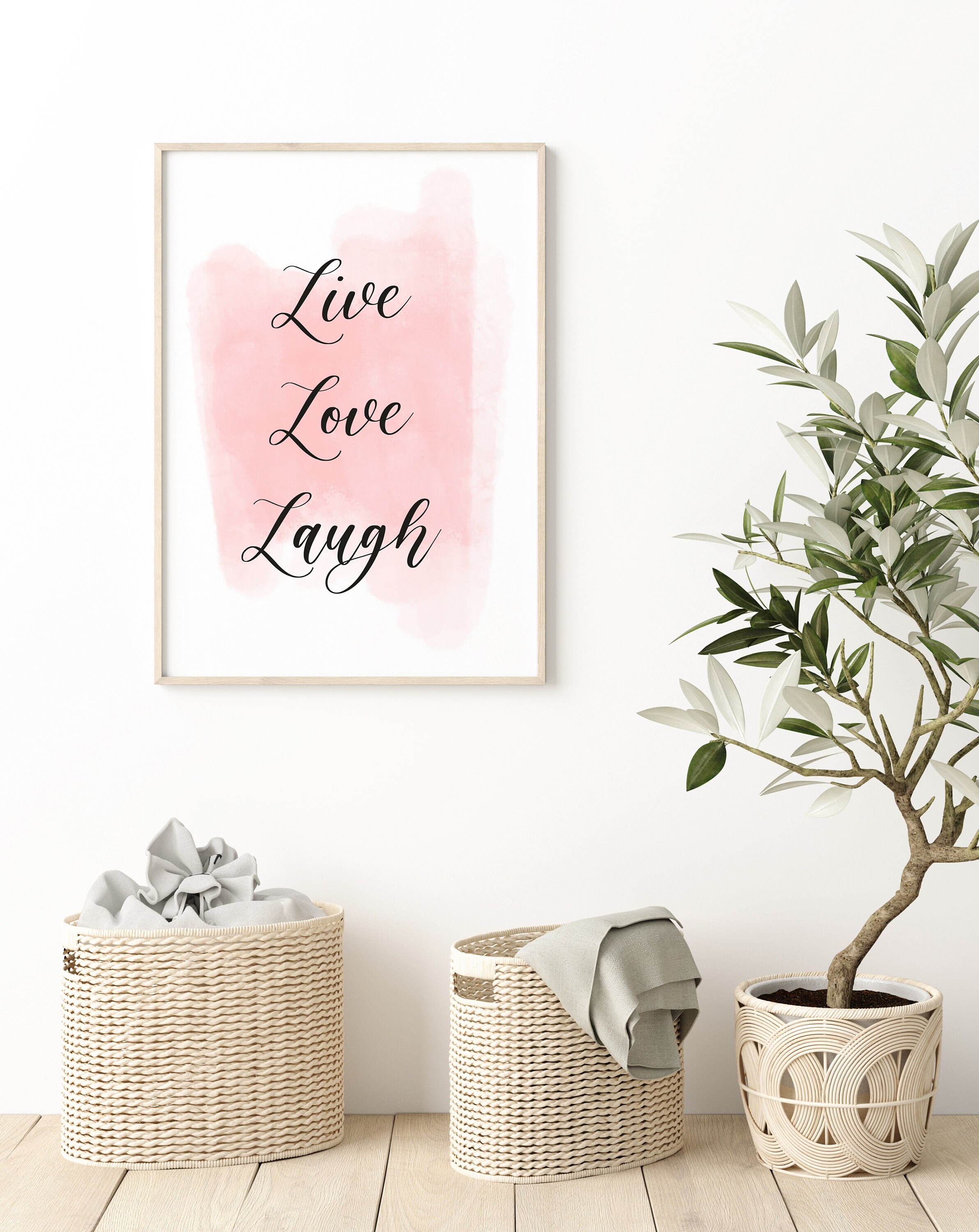 LiveLoveLaugh Printable Wall Art Life Is Quote Digital Etsy
