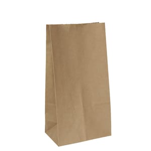 BULK 50 x Brown Kraft Paper gift Bags, suit Wedding Birthdays Party Loot Lolly
