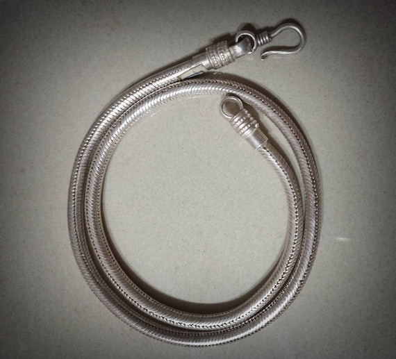 925 Solid Round Sterling Silver Snake Chain Necklace