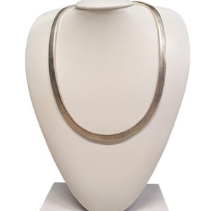 8mm Handmade Flat Silver Chain 925 | Unisex Indian Necklace | Snake Chain | Silberkette
