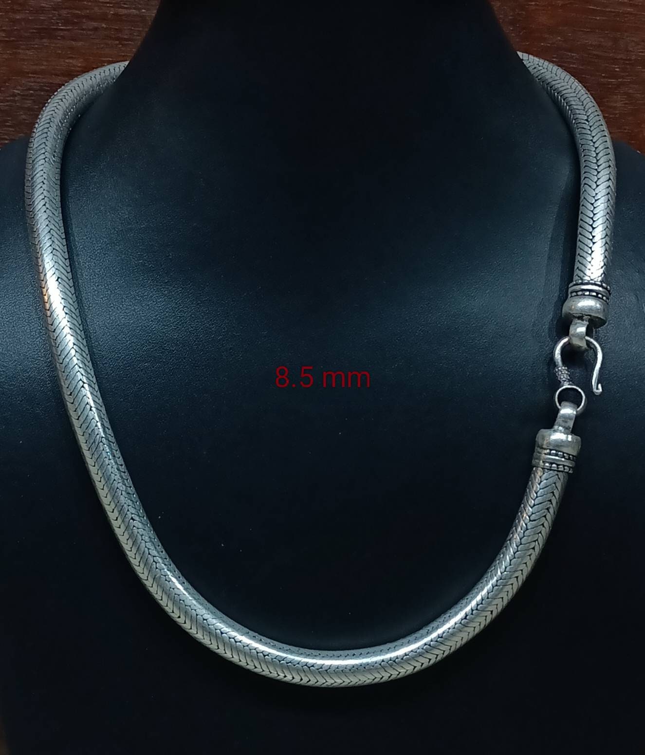 【専用】vintage silver925 蛇骨 chain necklace Solid Round Sterling Silver Snake Chain Necklace 925, Antique