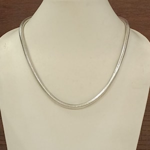 5mm 925 Sterling Silver Snake Chain Necklace, 50cm Long, Handmade, Unisex