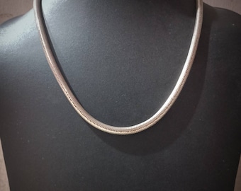 4mm Handmade Snake chain, 925 Solid Round Sterling Silver Snake Chain Necklace, Minimalist, Antique Design Jewelry