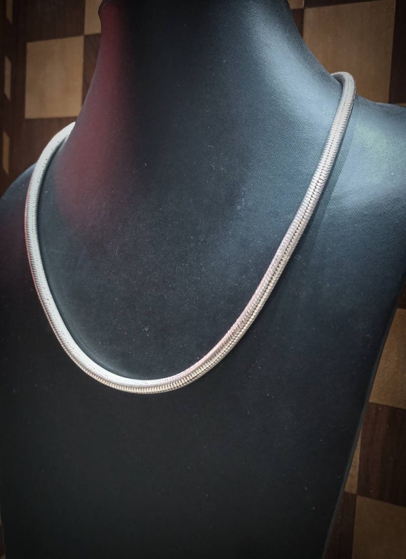 Silver Snake Chain Necklace Silver Snake Chain Necklace
