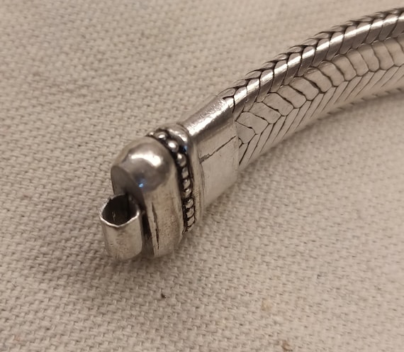 ★TATIANA★ (Silver 925) Modern Flat Snake Chain Bracelet BR Flat Snake Silver Bracelet , Wrist Bracelet, 925 Sterling