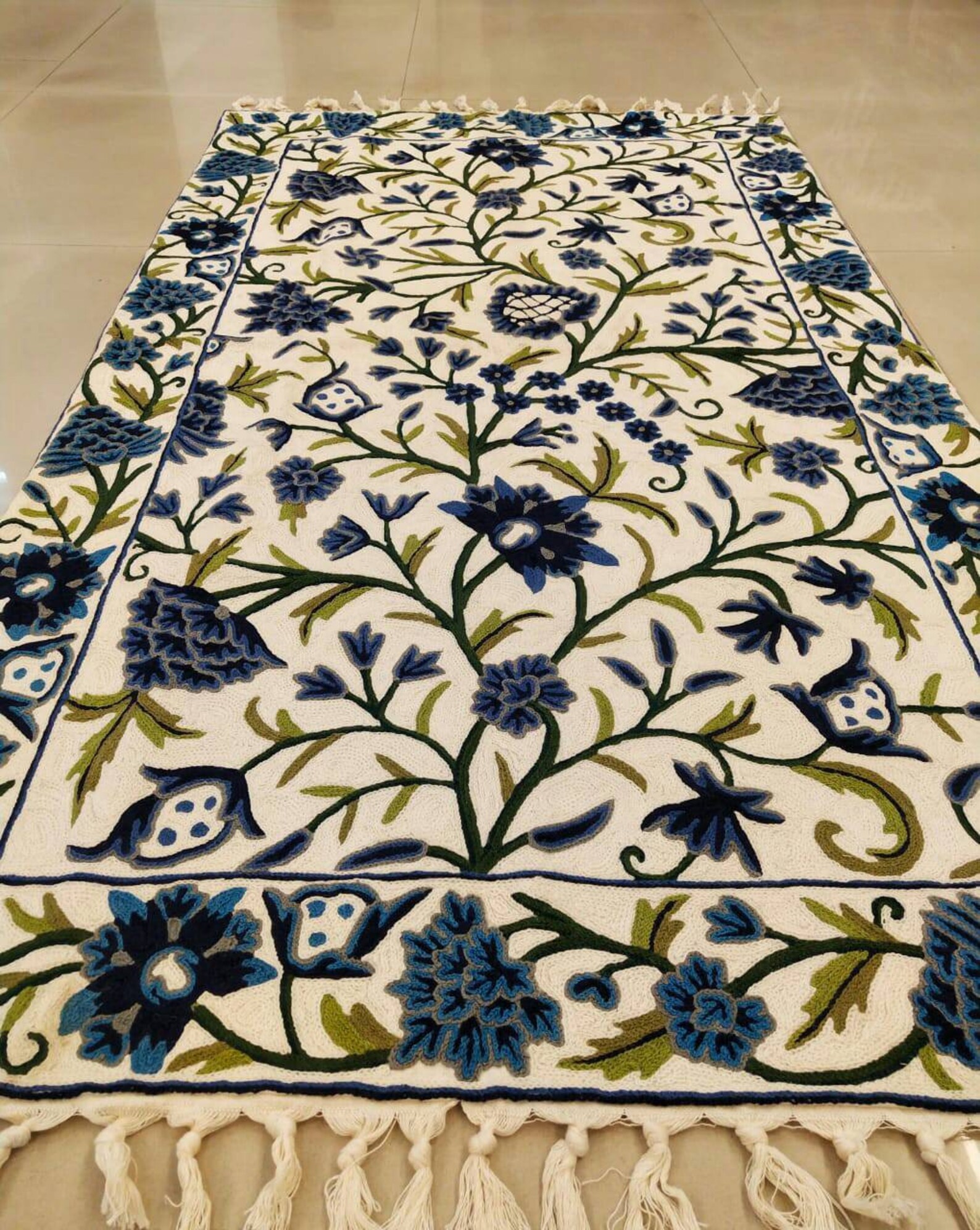 Mehnaz Wool Rug Area Rug Handmade kashmir Rug 3x5 Etsy