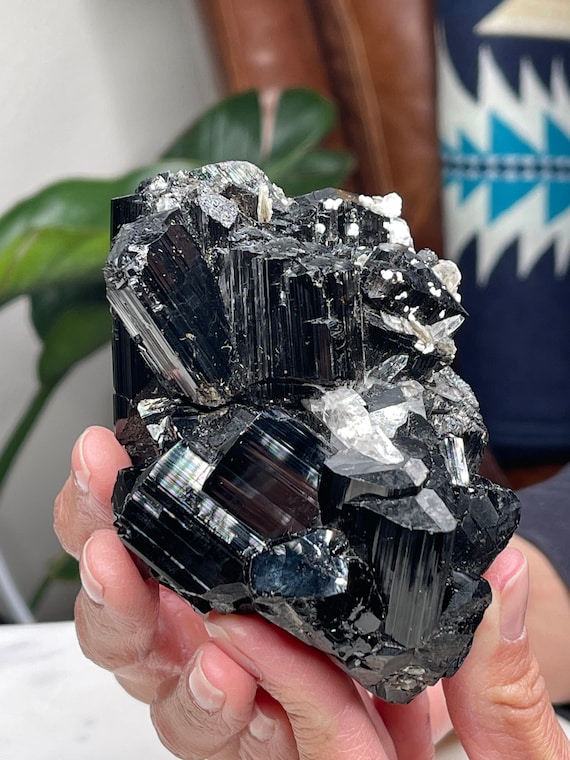 High Quality Tourmaline Quartz Muscovite with Feldspar.