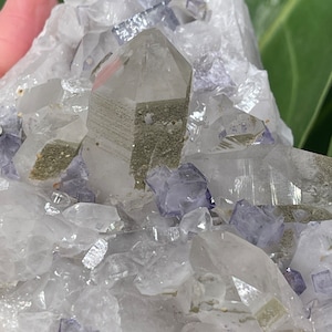 Gorgeous glassy fluorite, quartz from YGX.
