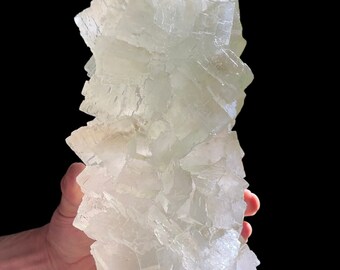 Amazing large light green stalactite from Poland.