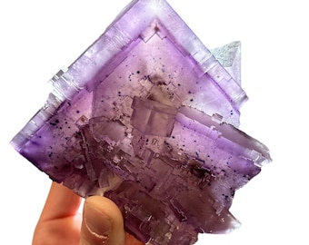 Purple Hasties Quarry Illinois Fluorite With UV Reactive Petroleum
