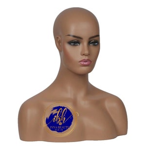 Male Mannequin Head with Shoulders