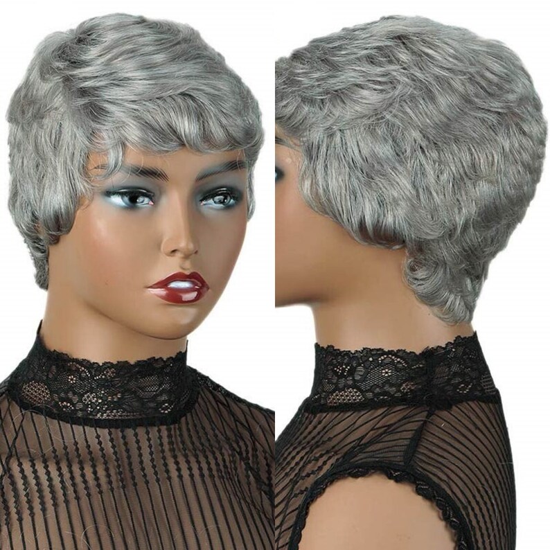 LONDON Short Cut Pixie Straight Human Hair Boy Cut Wig Etsy