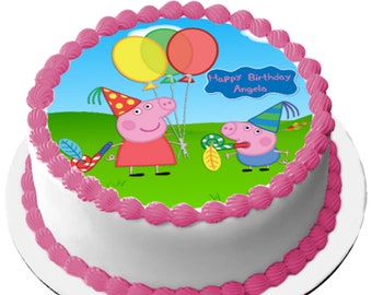 Peppa Pig Children Preschool Cake Topper