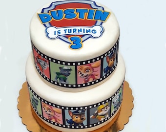 Custom Personalized Edible Film Reel Cartoon Animetion Movies Concerts Manga Cake Topper