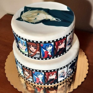 Custom Personalized Edible Film Strips Cartoon Animetion Movies Concerts Manga Cake Topper