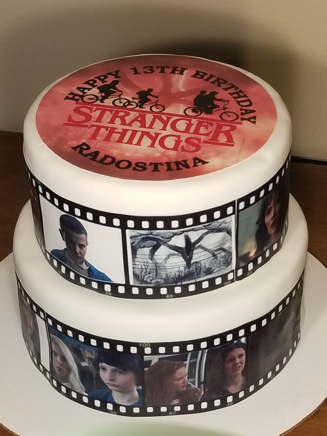 Stranger Things Edible Film Strips and Topper Cake Decorations Etsy