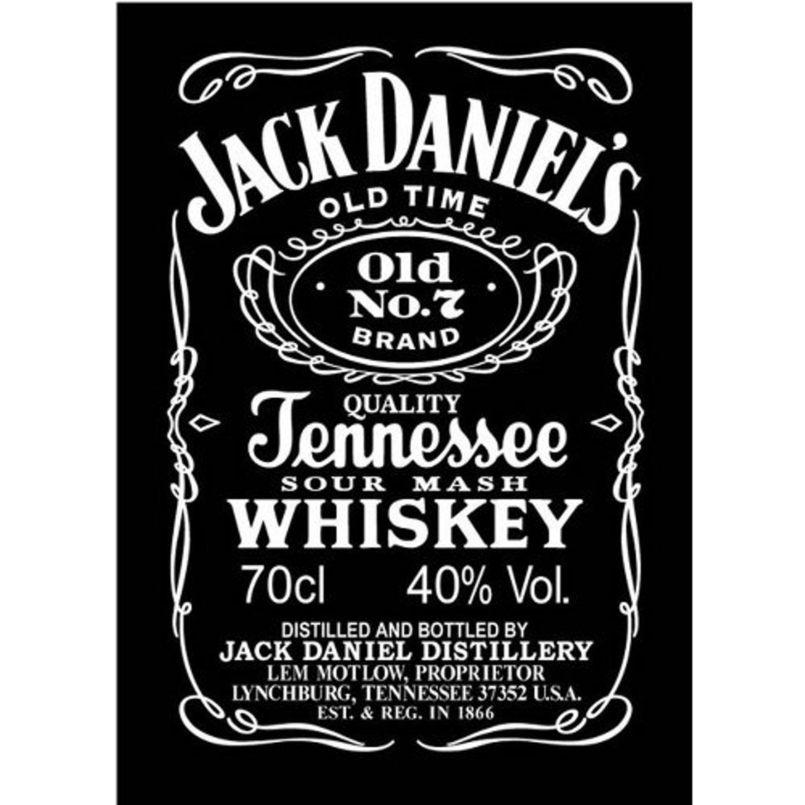 Jack Daniels Edible Image Cake Topper Etsy