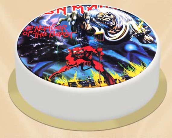 Heavy Metal Band Edible Cake Topper Maiden ACDC Manowar ... | Etsy