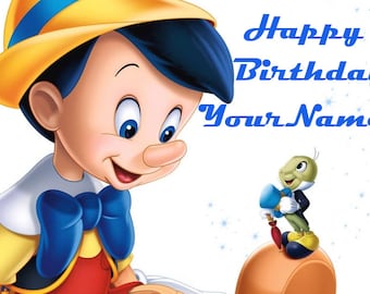 Pinocchio Edible Image Cake Topper