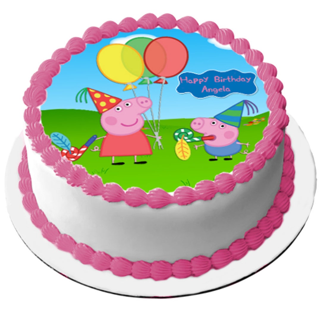 Peppa pig cake topper 🐷 – AnasPartyPaper