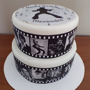 Elvis Presley Edible Film Strips Cake Topper