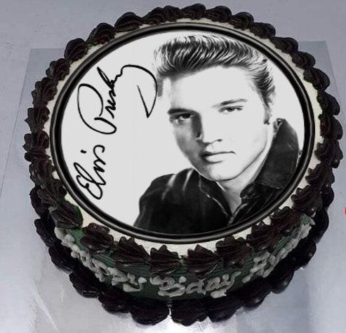 elvis the king birthday x24 edible stand up cup cake toppers wafer *pre-cut elvis the king birthday x24 edible stand up cup cake toppers wafer *pre-cut